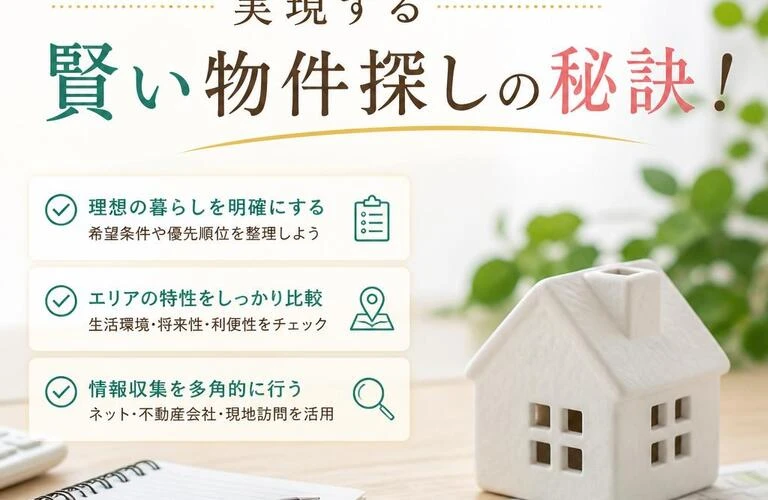 夢のマイホームを実現する賢い物件探しの秘訣！