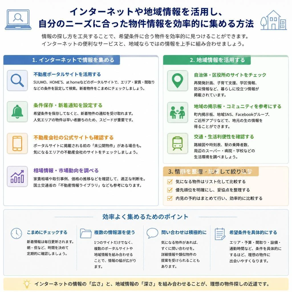 2. 理想の物件情報の収集方法