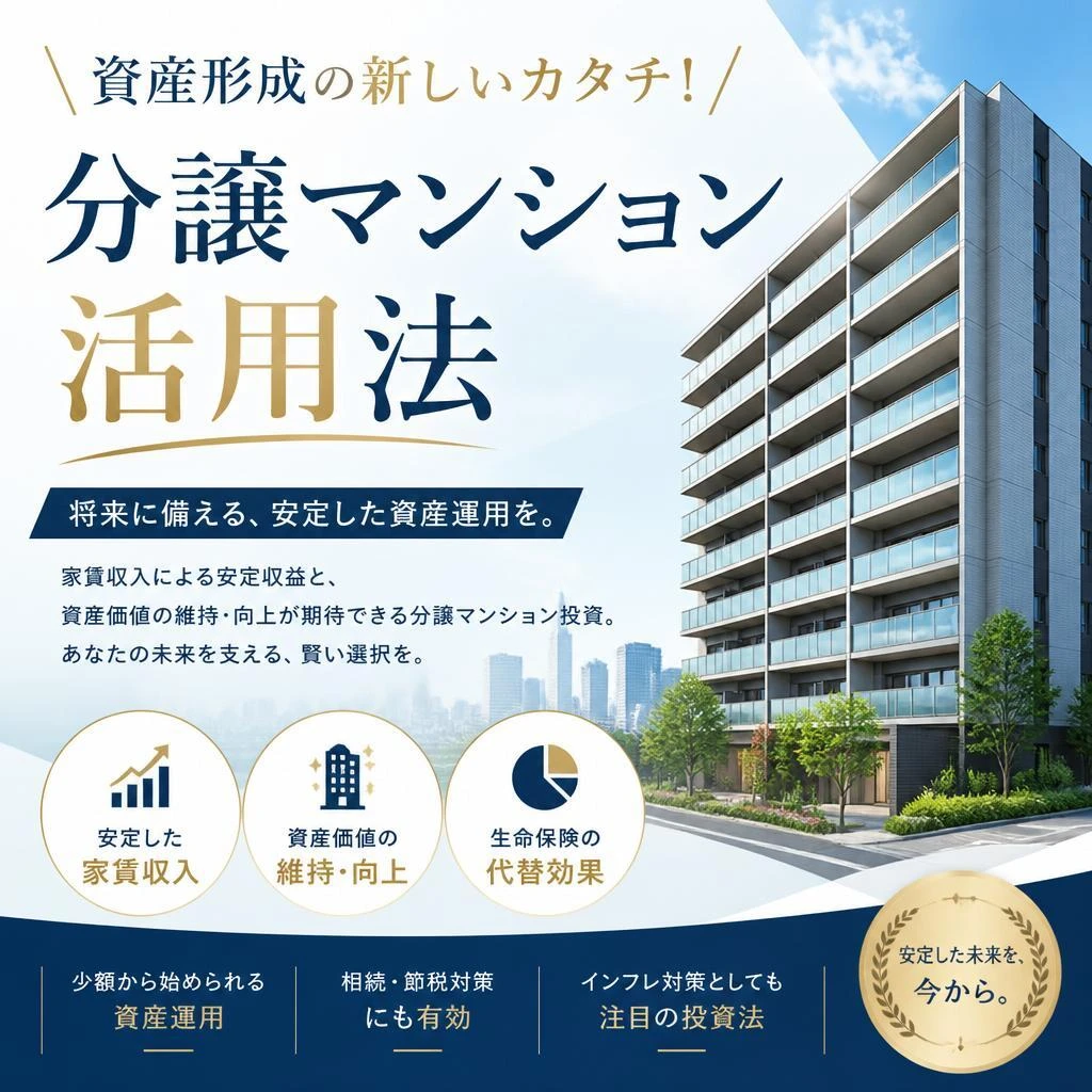 資産形成の新しいカタチ！ 分譲マンション活用法