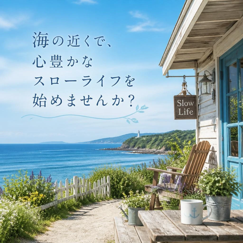 海の近くで、心豊かなスローライフを始めませんか？